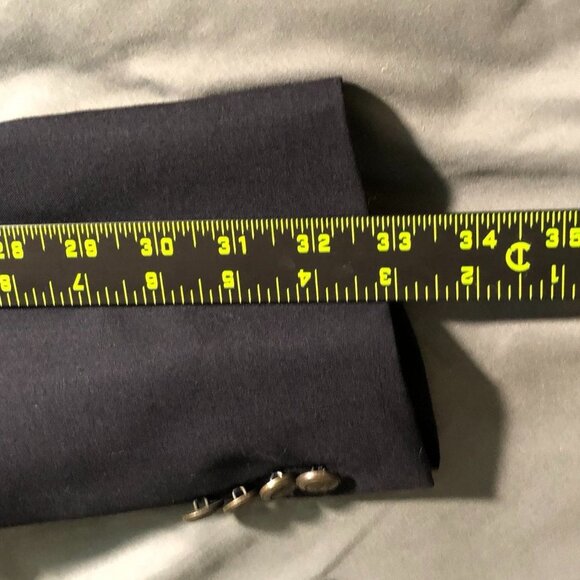 Jos. A. Bank Mens Blazer Jacket 42R Navy Wool Blend Classic Fit Double Button - Picture 9 of 16